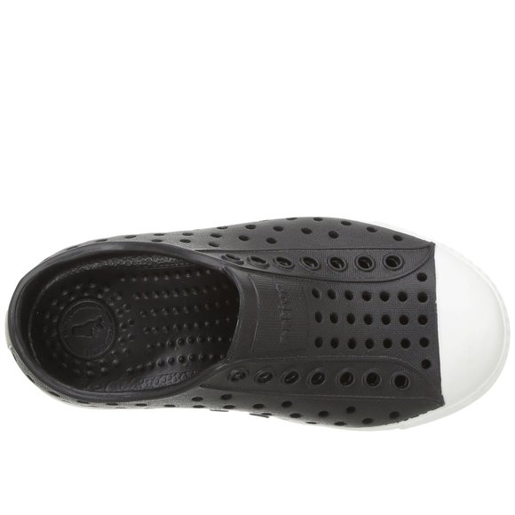 NATIVE SHOES, JEFFERSON CHILD, KIDS LIGHTWEIGHT SNEAKER, JIFFY BLACK/SHELL - Picture 3 of 6